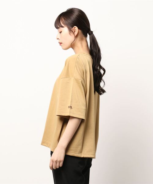 Samansa Mos2(サマンサ モスモス)の「【MEI×SamansaMos2】メッシュポーチ付プリントTシャツ(Tシャツ/カットソー・レディース・オフホワイト/サックスブルー/ピンク/マスタード・フリ-)」の19枚目の写真