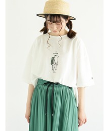 Samansa Mos2 | 【MEI×SamansaMos2】メッシュポーチ付プリントＴシャツ(Tシャツ/カットソー)
