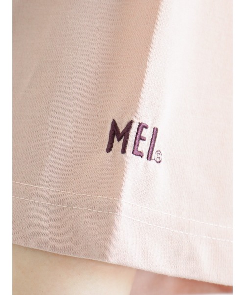 セール】【MEI×SamansaMos2】メッシュポーチ付プリントTシャツ