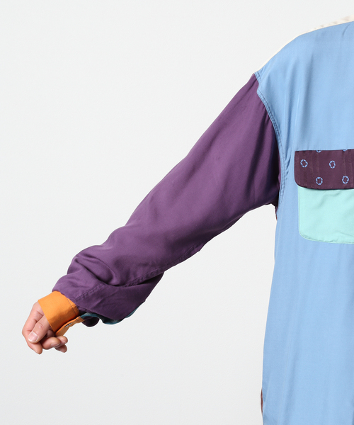 FILL THE BILL（フィルザビル）の「【FILL THE BILL/フィルザビル×JS TRISECT 2】マルチカラー シャツ（シャツ/ブラウス・メンズ・アイボリー/ブラック系その他・2/1）」の13枚目の写真