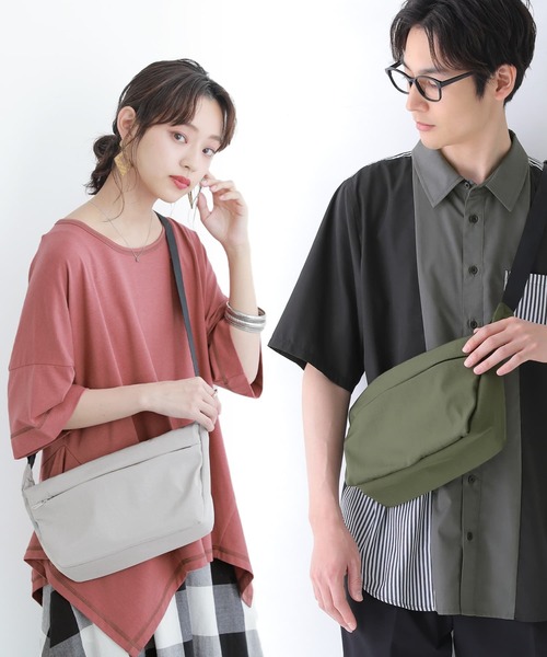 osharewalker（オシャレウォーカー）の「『ウォッシャブルショルダーバッグ』（ショルダーバッグ・レディース・カーキ/グレー/ブラック・FREE）」の5枚目の写真