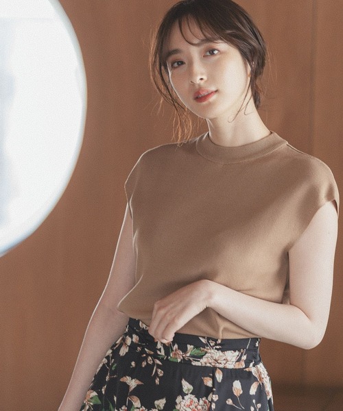 Andemiu（アンデミュウ）の「ソウバリプチハイニット283028（ニット/セーター・レディース・アイボリー/ブラック/グリーン/オレンジ/ブルー/ブラウン・FREE）」の3枚目の写真