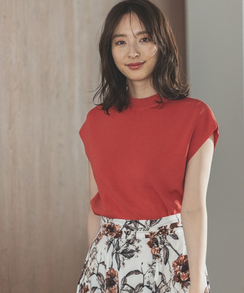 Andemiu（アンデミュウ）の「ソウバリプチハイニット283028（ニット/セーター・レディース・アイボリー/ブラック/グリーン/オレンジ/ブルー/ブラウン・FREE）」の6枚目の写真