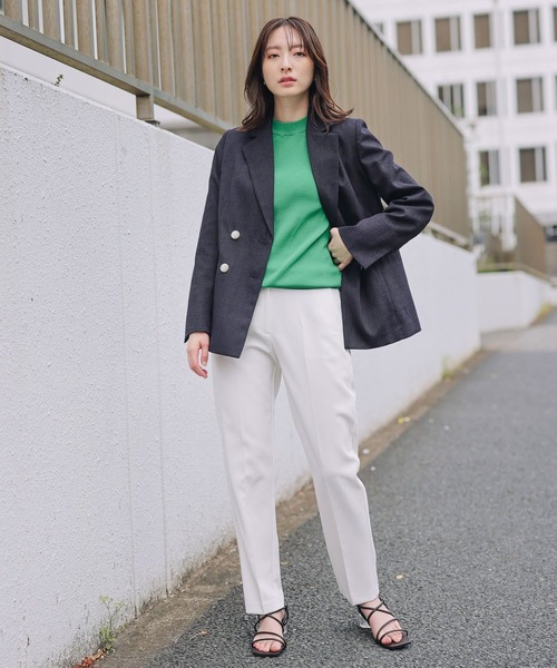 Andemiu（アンデミュウ）の「ソウバリプチハイニット283028（ニット/セーター・レディース・アイボリー/ブラック/グリーン/オレンジ/ブルー/ブラウン・FREE）」の10枚目の写真