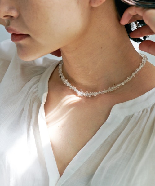 PAPILLONNER（パピヨネ）の「クリスタルネックレス/PAPILLONNER/パピヨネ（ネックレス・レディース・クリア・FREE）」の2枚目の写真