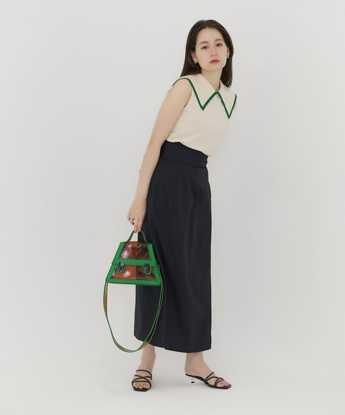 TINA:JOJUN(ティーナジョジュン)の「パイピング クリアバッグ TINA:JOJUN(ショルダーバッグ・レディース・ブラック/ブラウン・F)」の17枚目の写真