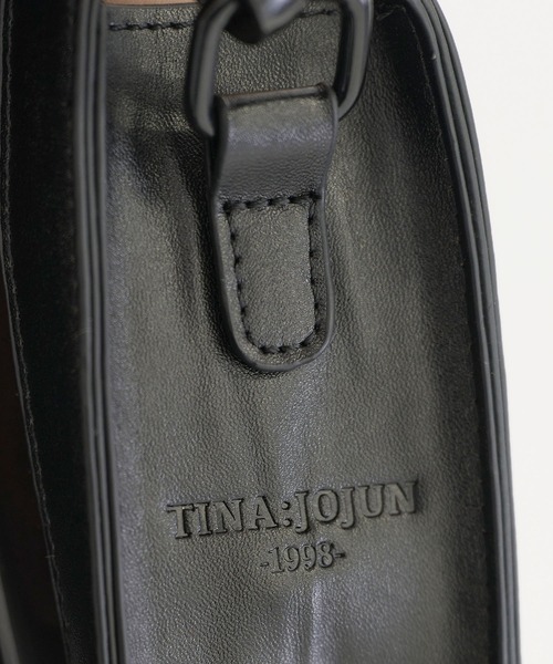 TINA:JOJUN(ティーナジョジュン)の「パイピング クリアバッグ TINA:JOJUN(ショルダーバッグ・レディース・ブラック/ブラウン・F)」の11枚目の写真