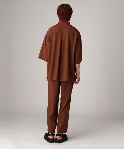 tk.TAKEO KIKUCHI（ティーケータケオキクチ）の「◆【WEB限定】ナメラカレイヤードシャツセットアップ（セットアップ・メンズ・ライトブルー/ブラック/ボルドー/ライトベージュ・01/02/03/66）」の12枚目の写真