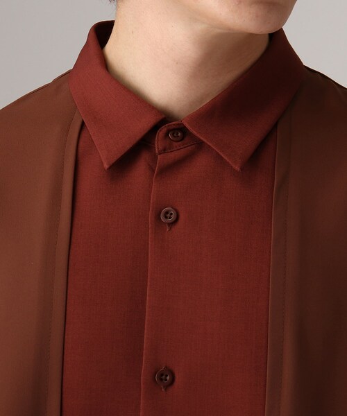 tk.TAKEO KIKUCHI（ティーケータケオキクチ）の「◆【WEB限定】ナメラカレイヤードシャツセットアップ（セットアップ・メンズ・ライトブルー/ブラック/ボルドー/ライトベージュ・01/02/03/66）」の13枚目の写真