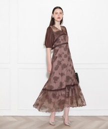 Leja（レジャ）の「【LEJA】2WAYウエストリボン花柄フレアロング