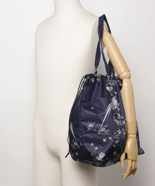 BOHEMIANS（ボヘミアンズ）の「BOHEMIANS/ボヘミアンズ　NIGHTINGALE SBR SQ MARKET BAG　ナイチンゲールスクイズマーケットバッグ　BB-229（トートバッグ・レディース・ネイビー・FREE）」の6枚目の写真