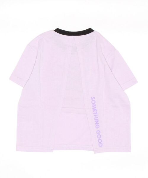 ANAP kids(アナップキッズ)の「シリコンプリントビッグトップスTシャツ(Tシャツ/カットソー・キッズ・ホワイト/ラベンダー/ブラック・120cm/130cm/110cm)」の5枚目の写真