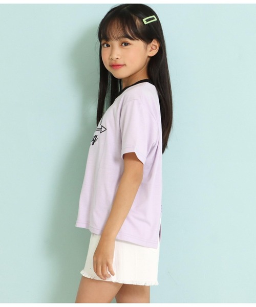ANAP kids(アナップキッズ)の「シリコンプリントビッグトップスTシャツ(Tシャツ/カットソー・キッズ・ホワイト/ラベンダー/ブラック・120cm/130cm/110cm)」の17枚目の写真