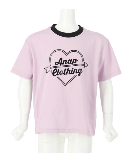 ANAP kids(アナップキッズ)の「シリコンプリントビッグトップスTシャツ(Tシャツ/カットソー・キッズ・ホワイト/ラベンダー/ブラック・120cm/130cm/110cm)」の11枚目の写真