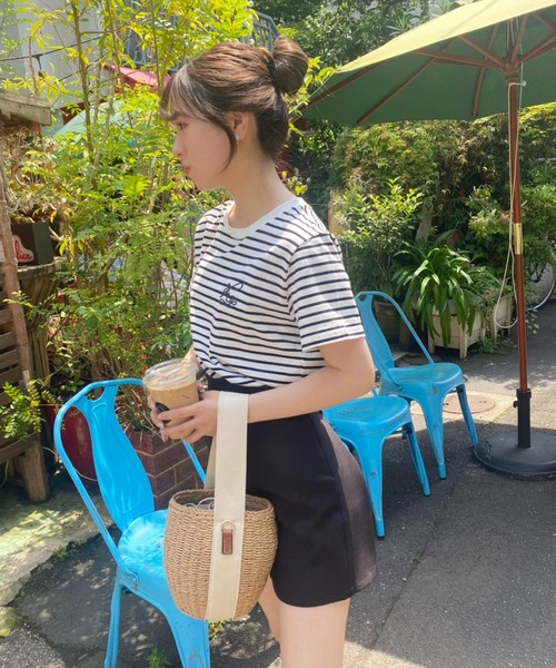 one after another NICE CLAUP(ワンアフターアナザーナイスクラップ)の「スタイルアップショートパンツ(その他パンツ・レディース・ブラック/オフホワイト/オレンジ・FREE)」の15枚目の写真