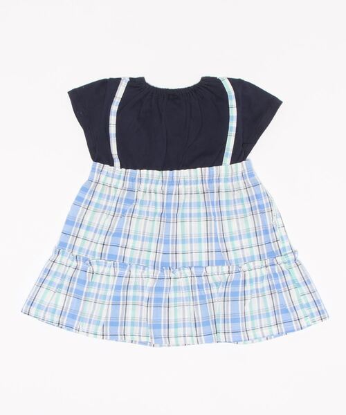 petit main(プティマイン)の「【リンク】ロゴT×チェックワンピース(ワンピース・キッズ・イエロー/ブルー・90cm/110cm/120cm/100cm/80cm/130cm)」の6枚目の写真