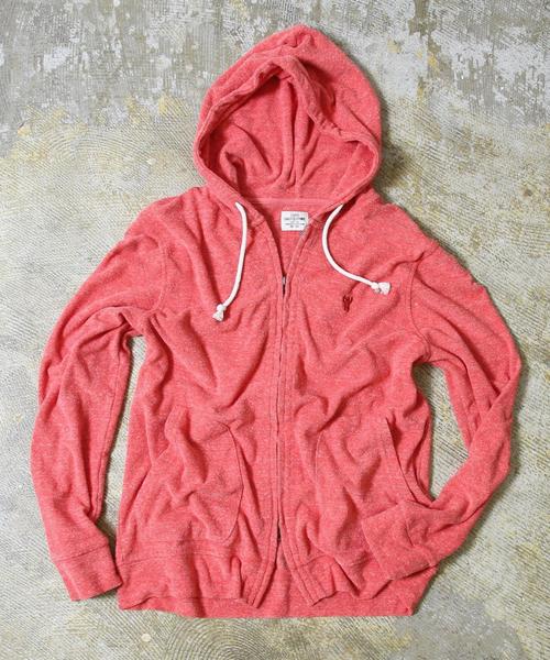 coen(コーエン)の「パイルジップパーカー(パーカー・メンズ・レッド/ライム/ネイビー/ダークグレー・X-LARGE/MEDIUM/LARGE/SMALL)」の4枚目の写真