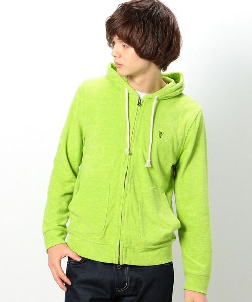 coen(コーエン)の「パイルジップパーカー(パーカー・メンズ・レッド/ライム/ネイビー/ダークグレー・X-LARGE/MEDIUM/LARGE/SMALL)」の8枚目の写真