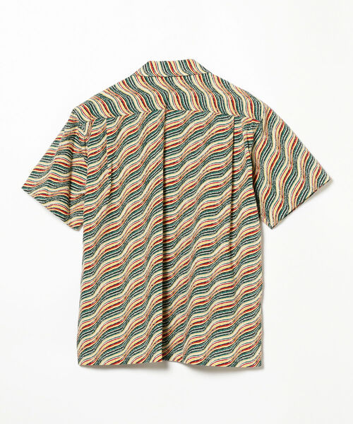 STAR OF HOLLYWOOD(スターオブハリウッド)の「STAR OF HOLLYWOOD / DOBBY COTTON OPEN SHIRT “WAVY STRIPES”(シャツ/ブラウス・メンズ・オフホワイト・LARGE/X-LARGE)」の4枚目の写真