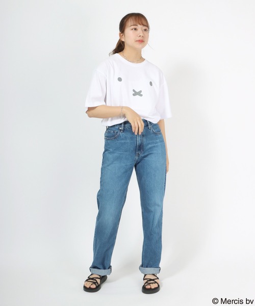 Miffy（ ミッフィー）の「miffy（ミッフィー）キャラクターバックプリントTシャツ/半袖ビッグシルエットT（Tシャツ/カットソー・レディース・ホワイト/ブラック/ホワイト系その他/ブラック系その他・S/M/L）」の22枚目の写真