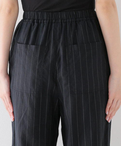 SLOBE IENA ソフトリネンリラックスパンツ◇新品未使用タグ付き