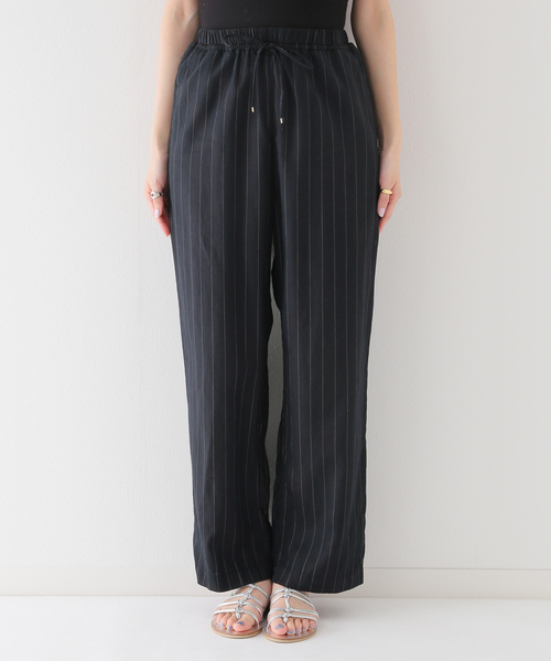 SLOBE IENA ソフトリネンリラックスパンツ◆新品未使用タグ付き SLOBE IENA ソフトリネンリラックスパンツ◇新品未使用タグ付き