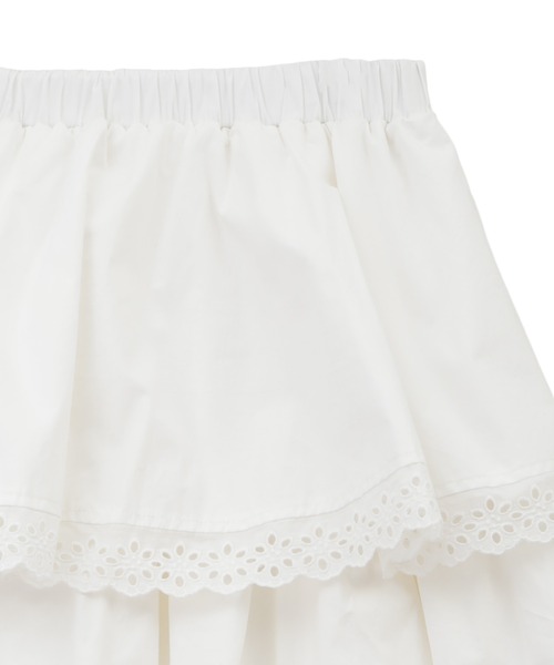 Candy Stripper(キャンディストリッパー)の「LACY TIRED スカート(スカート・レディース・ブラック/オフホワイト・2)」の13枚目の写真