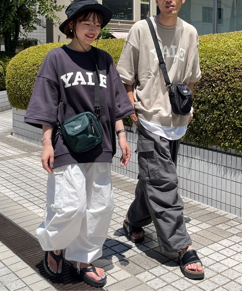 CPCM(シーピーシーエム)の「YALEミニ裏毛半袖スウェット(スウェット・メンズ・チャコールグレー/ベージュ/グレー・MEDIUM/LARGE)」の9枚目の写真