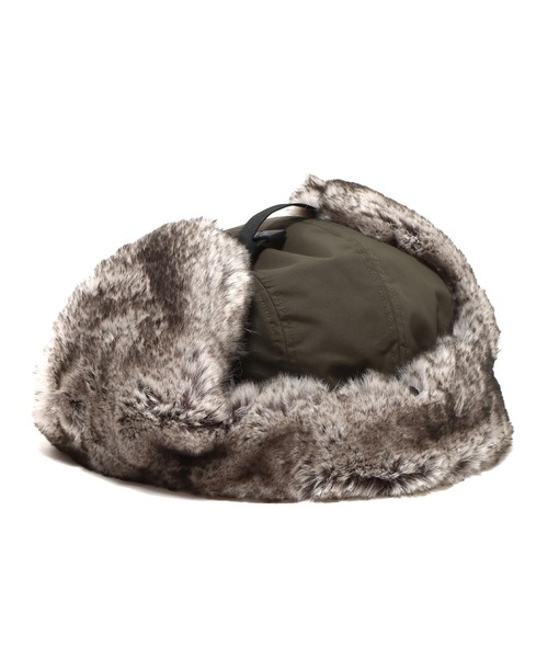 THE NORTH FACE(ザノースフェイス)の「THE NORTH FACE INSULATION BOMBER CAP / ザ・ノース・フェイス インサレーションボンバーキャップ(キャップ・メンズ・ブラック/オリーブ・L/M)」の6枚目の写真