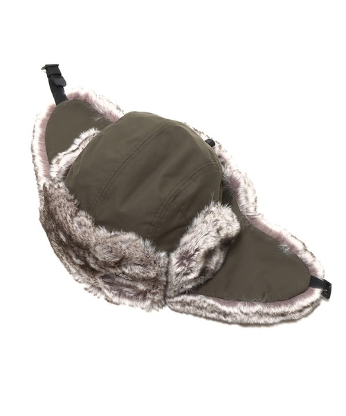 THE NORTH FACE(ザノースフェイス)の「THE NORTH FACE INSULATION BOMBER CAP / ザ・ノース・フェイス インサレーションボンバーキャップ(キャップ・メンズ・ブラック/オリーブ・L/M)」の7枚目の写真
