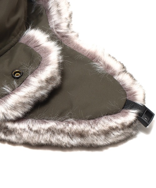 THE NORTH FACE(ザノースフェイス)の「THE NORTH FACE INSULATION BOMBER CAP / ザ・ノース・フェイス インサレーションボンバーキャップ(キャップ・メンズ・ブラック/オリーブ・L/M)」の10枚目の写真