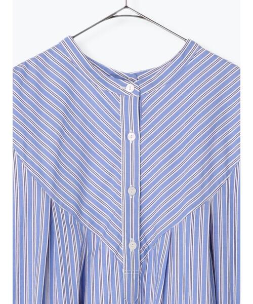 sm2rhythm(サマンサモスモスリズム)の「前後2WAYストライプワンピース(ワンピース・レディース・ベージュ/ネイビー/ブルー・フリ-)」の8枚目の写真