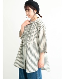 Samansa Mos2 | コットンリネンシャツチュニック(シャツ/ブラウス)