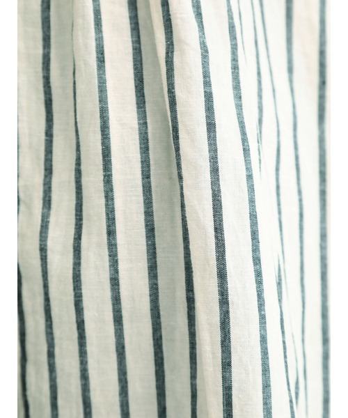 Samansa Mos2（サマンサ モスモス）の「コットンリネンシャツチュニック（シャツ/ブラウス・レディース・ベージュ/ブラウン/グリーン/チャコール・ﾌﾘ-）」の14枚目の写真