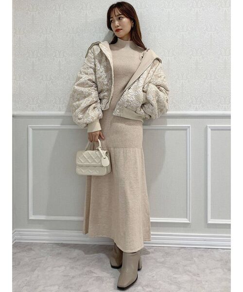 dazzlin（ダズリン）の「フラワージャカードビッグブルゾン（ブルゾン
