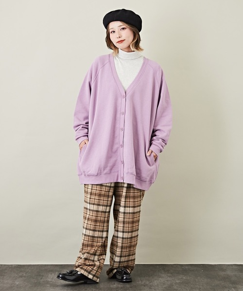 CUBE SUGAR（キューブシュガー）の「チェックタックパンツ（その他パンツ・レディース・ベージュ/グリーン/サックスブルー・M）」の12枚目の写真