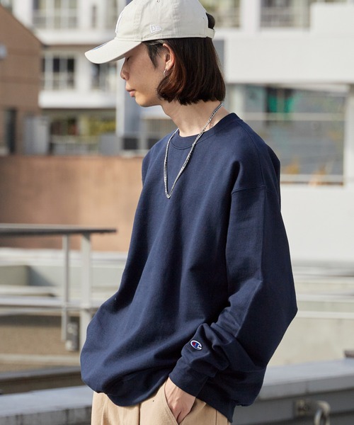 Champion(チャンピオン)の「Champion/チャンピオン PULLOVER プルオーバー クルーネック スウェット トレーナー 2026年春夏(スウェット・メンズ・ホワイト/ブラック/ベージュ/ネイビー/グレー/オリーブ/ダークグレー/シルバーグレー/マルーン/ロイヤルブルー/チャコール/グリーン・S/M/L/XL)」の10枚目の写真