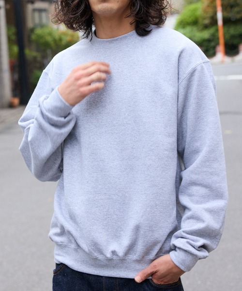 Champion(チャンピオン)の「Champion/チャンピオン PULLOVER プルオーバー クルーネック スウェット トレーナー 2026年春夏(スウェット・メンズ・ホワイト/ブラック/ベージュ/ネイビー/グレー/オリーブ/ダークグレー/シルバーグレー/マルーン/ロイヤルブルー/チャコール/グリーン・S/M/L/XL)」の3枚目の写真