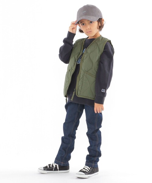 Gramicci(グラミチ)の「Gramicci:100~130cm / キッズ デニム ナロー パンツ(デニムパンツ・キッズ・ブルー/ネイビー・110/100/130/120)」の5枚目の写真