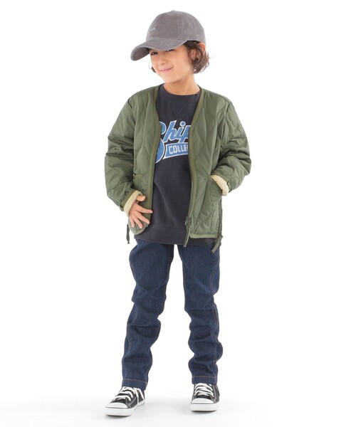 Gramicci(グラミチ)の「Gramicci:100~130cm / キッズ デニム ナロー パンツ(デニムパンツ・キッズ・ブルー/ネイビー・110/100/130/120)」の6枚目の写真