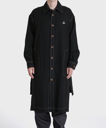 Vivienne Westwood MAN（ヴィヴィアンウエストウッドマン）の「カラーステッチ ロングアウターシャツ【229058 7231】（シャツ/ブラウス）」