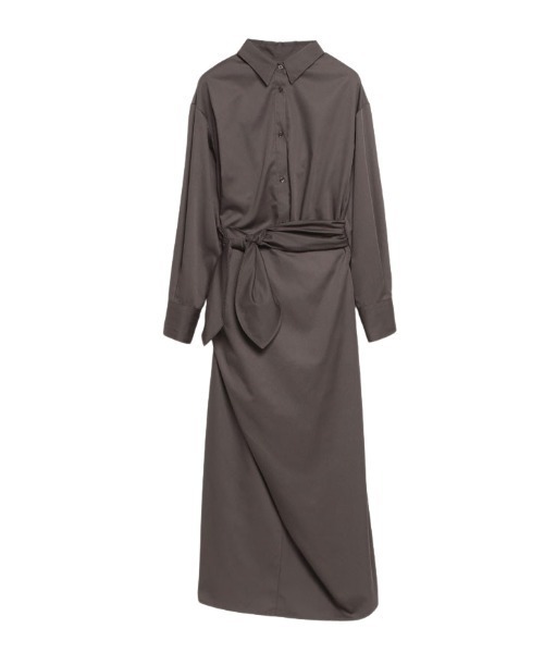 anuans ワンピース / カシュクールディテールシャツワンピース anuans（アニュアンス）の「カシュクールシャツワンピース（ワンピース