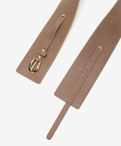 MAJESTIC LEGON(マジェスティックレゴン)の「コルセットベルト(ベルト・レディース・ブラック/ベージュ・FREE)」の5枚目の写真