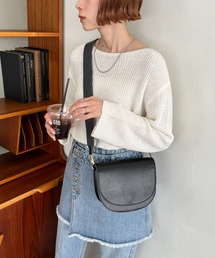 DISCOAT | バイカラーフラップショルダーバッグ(ショルダーバッグ)