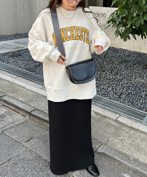 DISCOAT(ディスコート)の「【ベストセラー/新色追加】バイカラーフラップショルダーバッグ(ショルダーバッグ・レディース・ブラック/ベージュ/ブラウン/ブラック系その他/グレイッシュベージュ・FREE)」の12枚目の写真