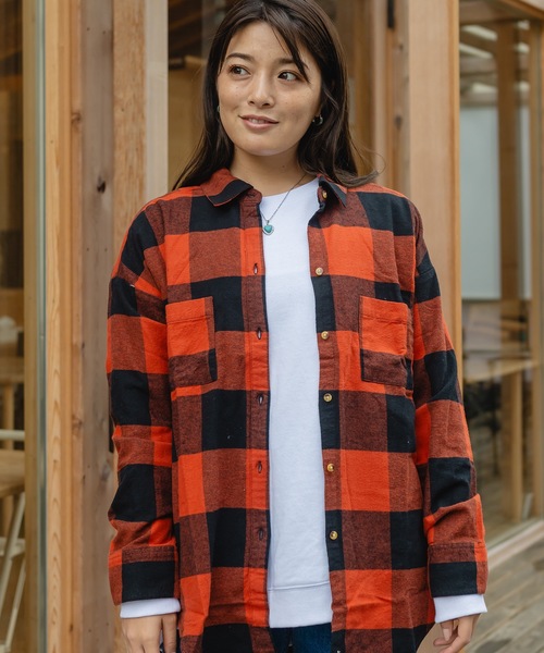 【セール】【RIPCURL（リップカール）】SAYULITA FLANNEL SHIRT レディース 長袖チェックシャツ（シャツ/ブラウス）｜RIP CURL（リップカール） 5,374円