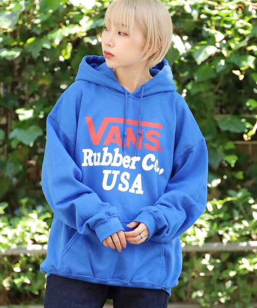 VANS(バンズ)の「VANS/バンズ M RC LOGO H SWT フーディー(パーカー・メンズ・アッシュ/ブルー/ブラック・M/L/XL)」の3枚目の写真