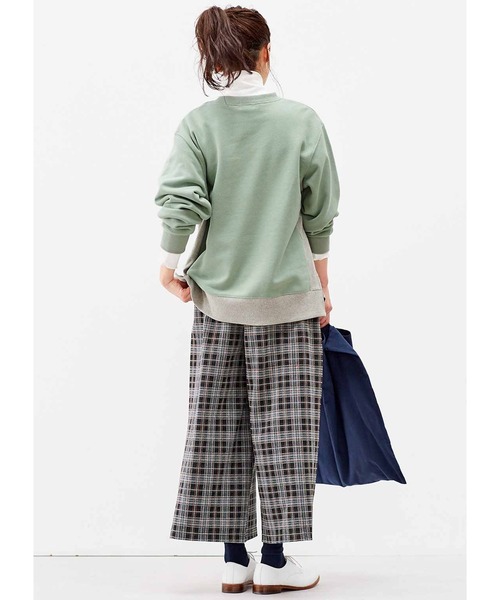 Live in comfort(リブインコンフォート)の「リブ イン コンフォート きちんと見せもらくちんもおまかせ 上品チェックのジャカードカットソーガウチョパンツ(その他パンツ・レディース・ブラック系その他/ベージュ系その他・MEDIUM/LARGE/X-LARGE/XX-LARGE/XXX-LARGE/SMALL)」の12枚目の写真