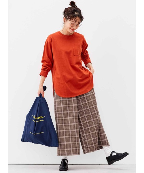 Live in comfort(リブインコンフォート)の「リブ イン コンフォート きちんと見せもらくちんもおまかせ 上品チェックのジャカードカットソーガウチョパンツ(その他パンツ・レディース・ブラック系その他/ベージュ系その他・MEDIUM/LARGE/X-LARGE/XX-LARGE/XXX-LARGE/SMALL)」の13枚目の写真