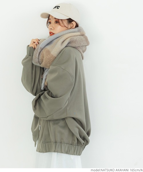 coca(coca)(コカ)の「ふわふわ起毛チェックマフラー(マフラー・レディース・B/A・ONE SIZE)」の5枚目の写真